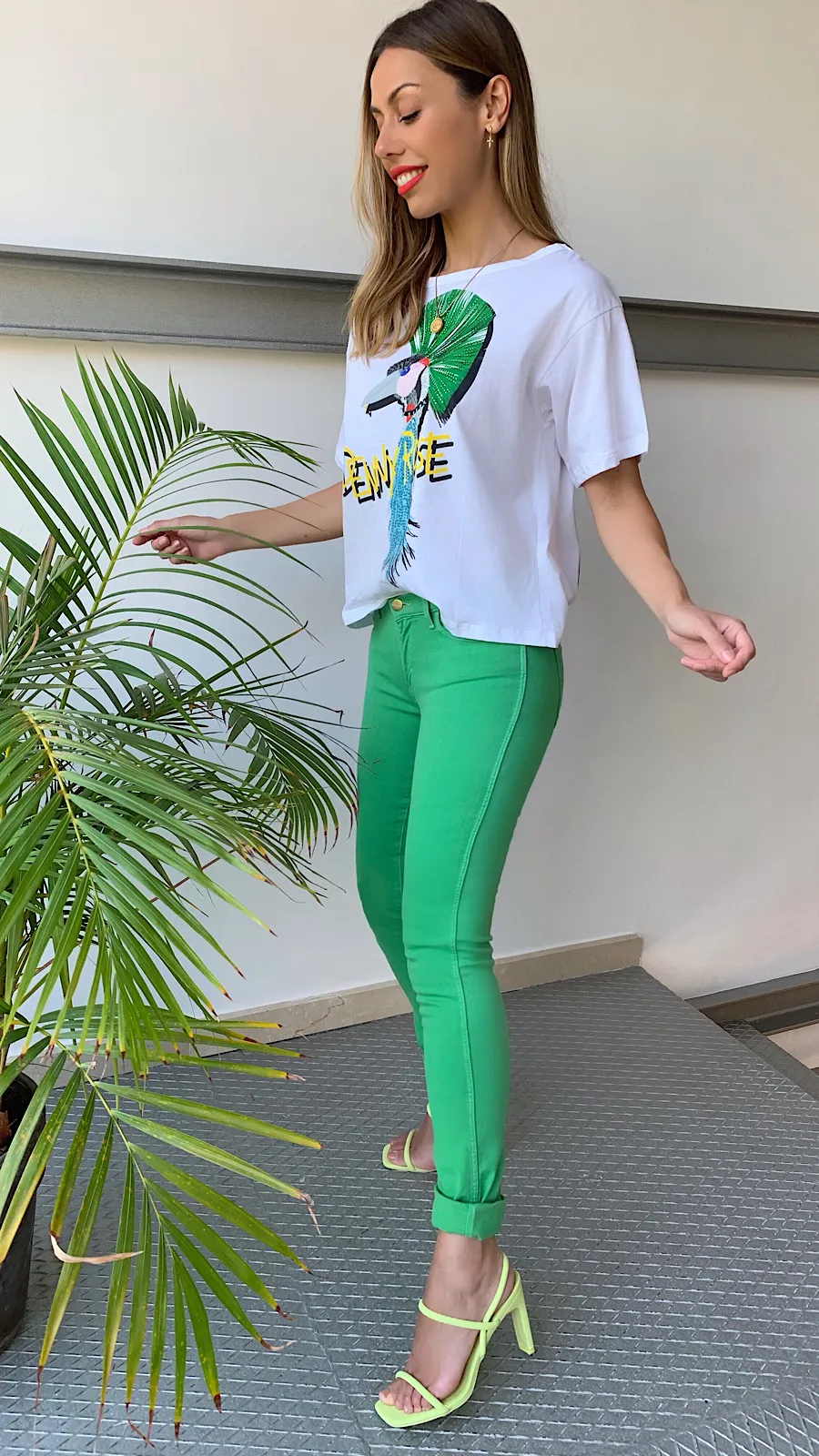 Jeans Pitillo Verde