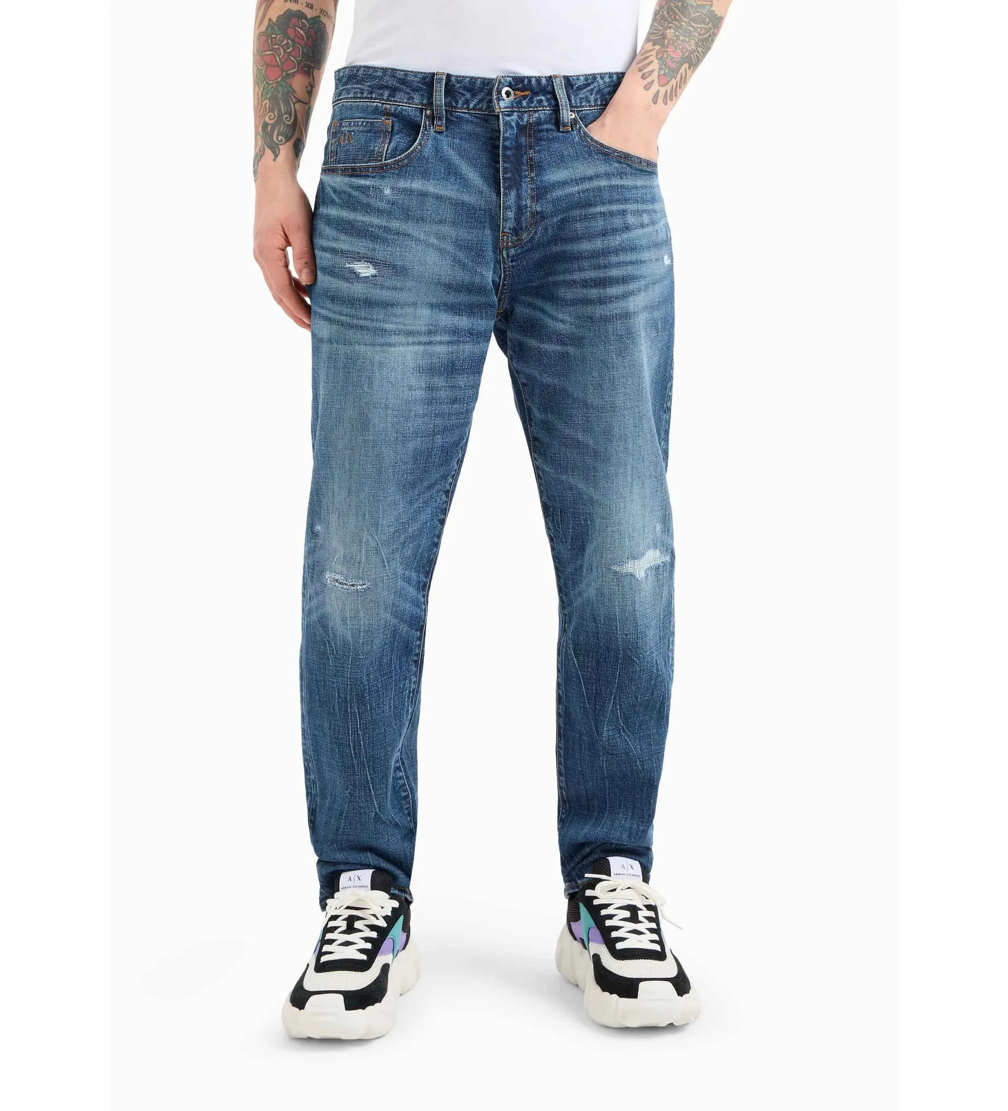 Jeans slim azul