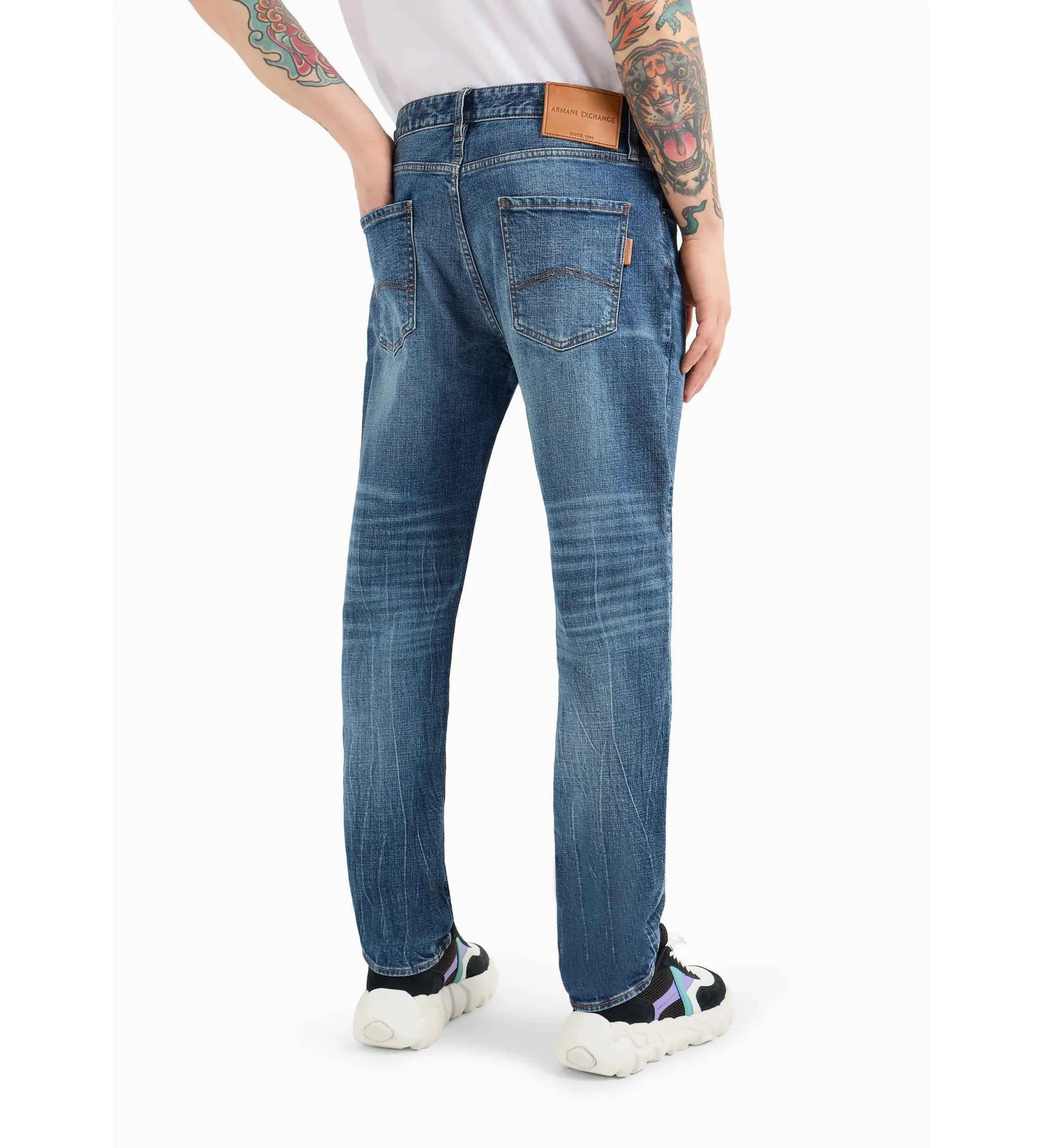 Jeans slim azul