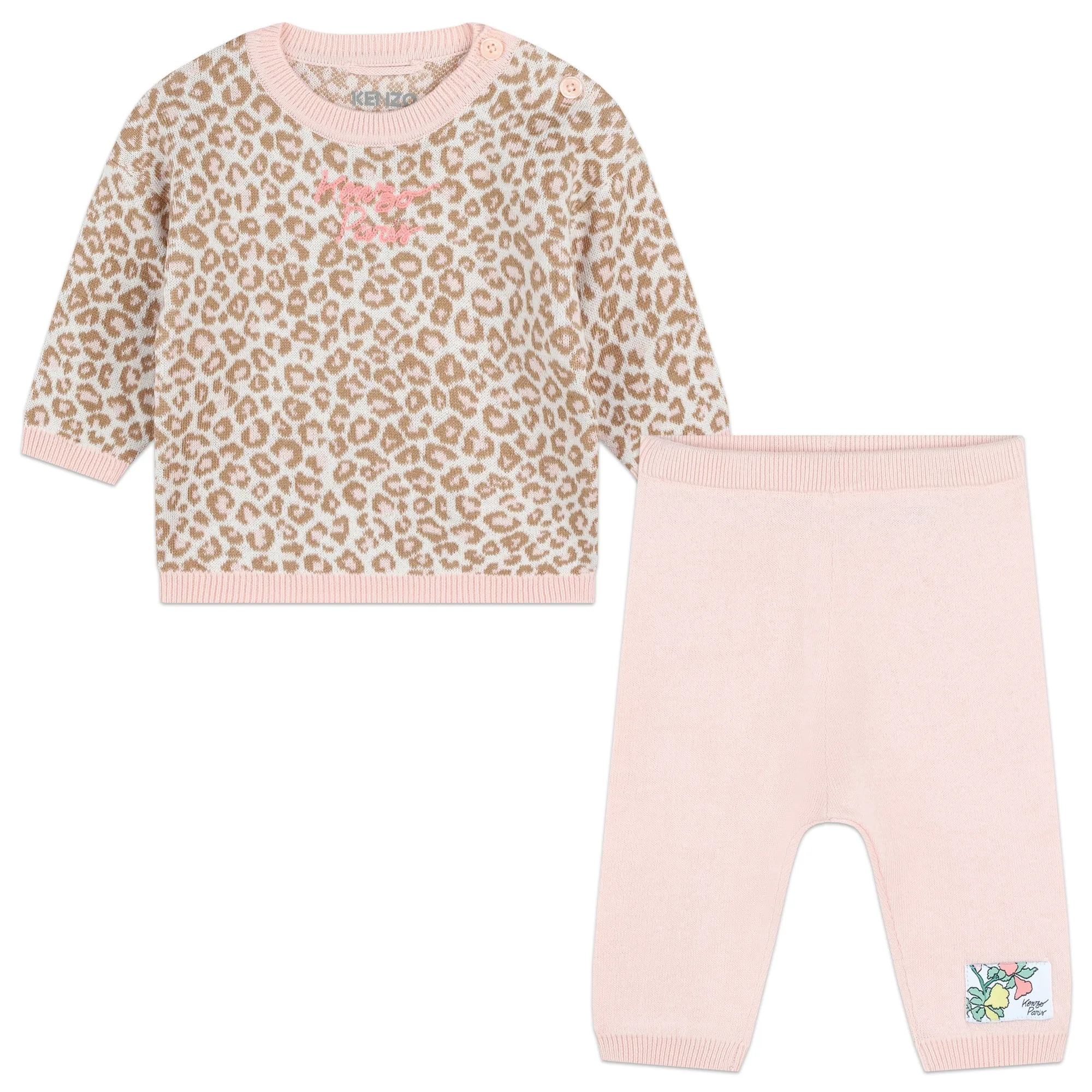 KENZO KIDS Jersey y pantalón de algodón