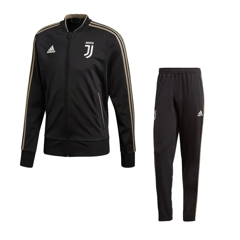 La Juventus de chándal de banco negro 2018/19 Adidas