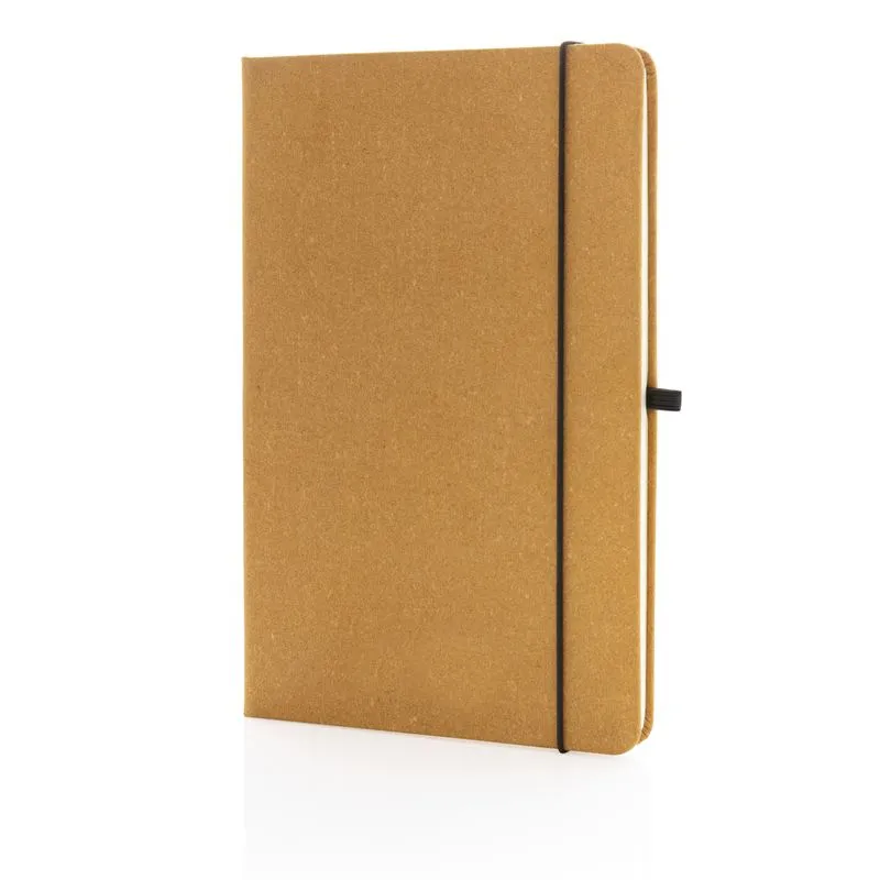 Libreta A5 de cuero reciclado de tapa dura