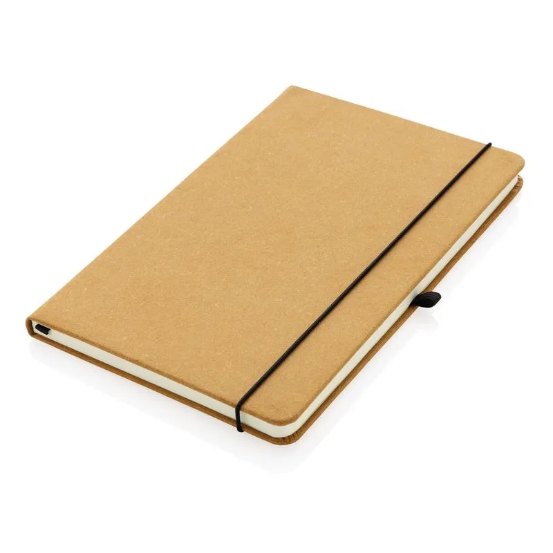 Libreta A5 de cuero reciclado de tapa dura