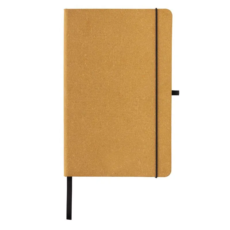 Libreta A5 de cuero reciclado de tapa dura