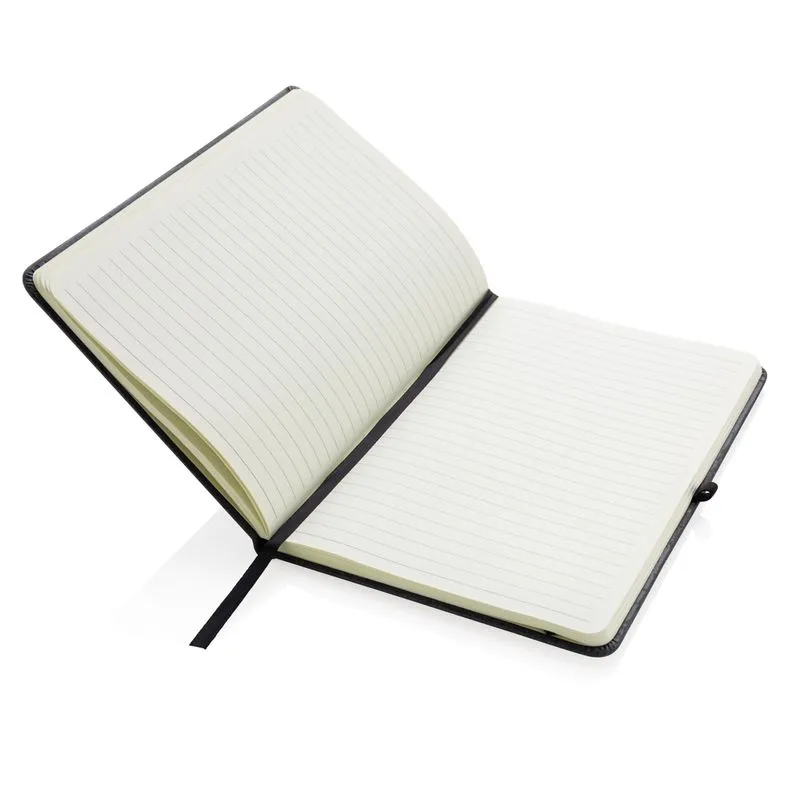 Libreta A5 de cuero reciclado de tapa dura