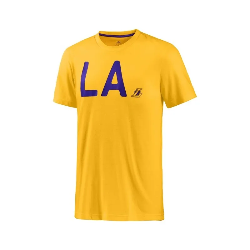 Los Angeles Lakers camiseta Lavada amarillo Adidas