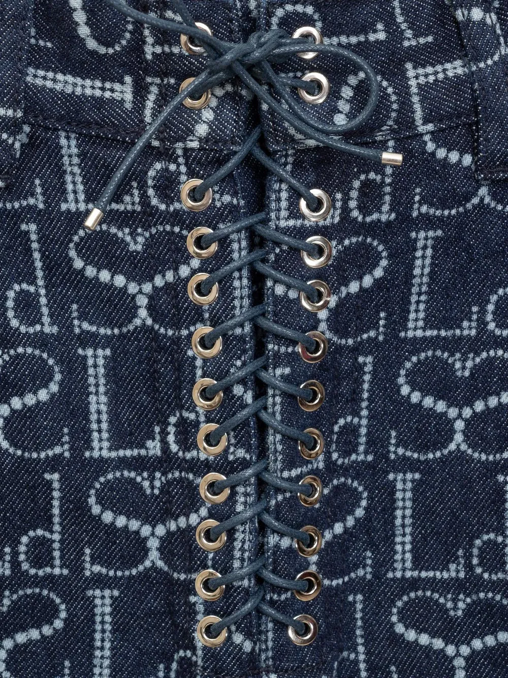 LUDOVIC DE SAINT SERNIN LaceUp Jeans