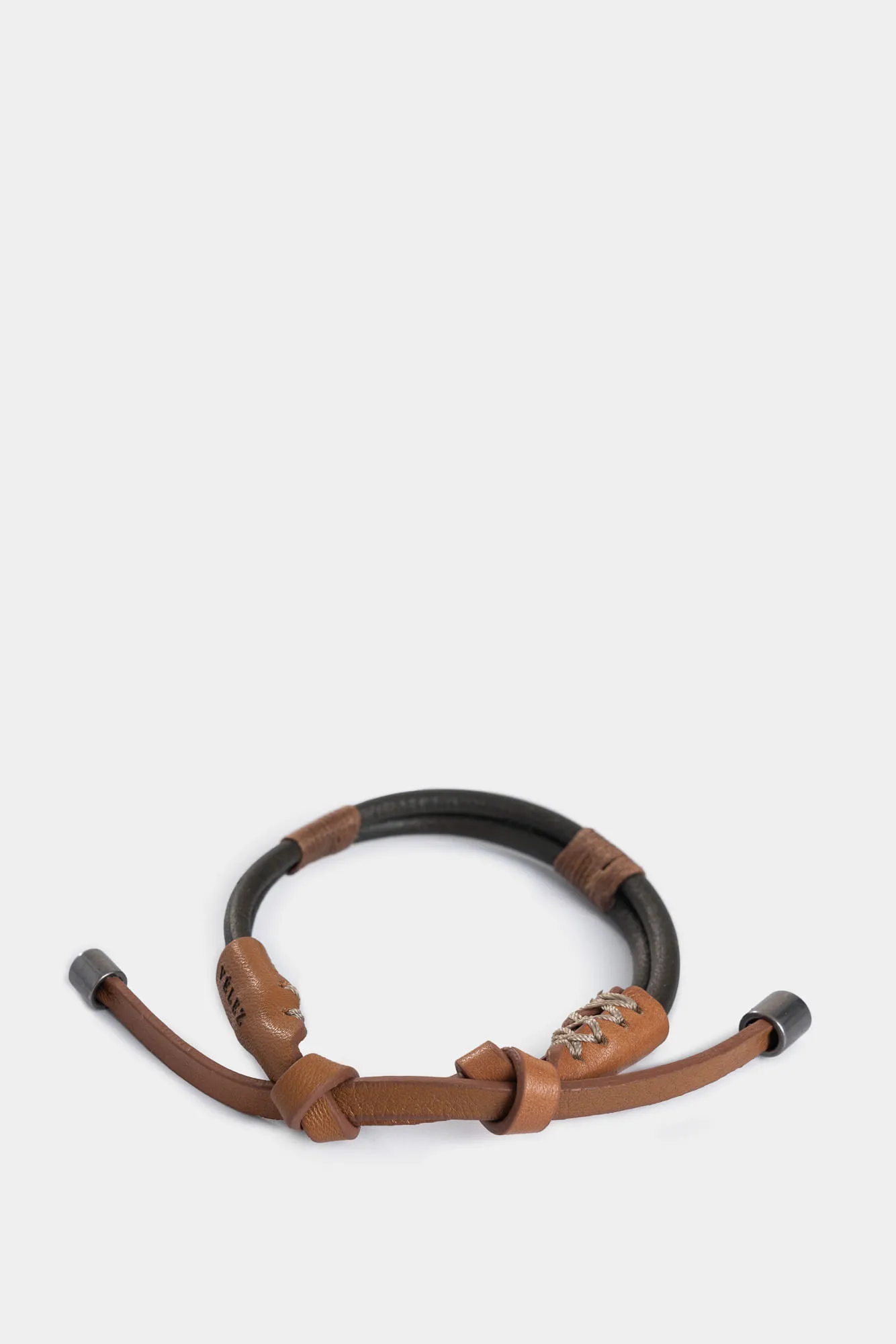 Manilla helios de cuero para hombre hilo contraste