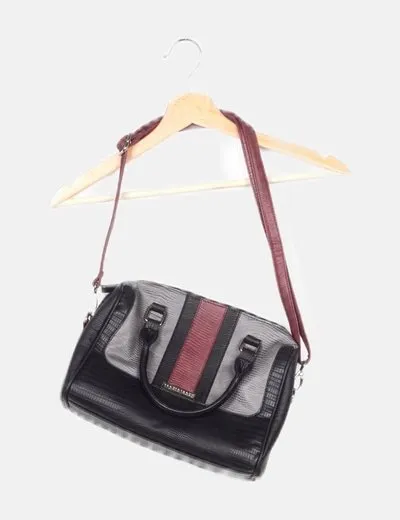 Mariamare Bolso negro texturizado