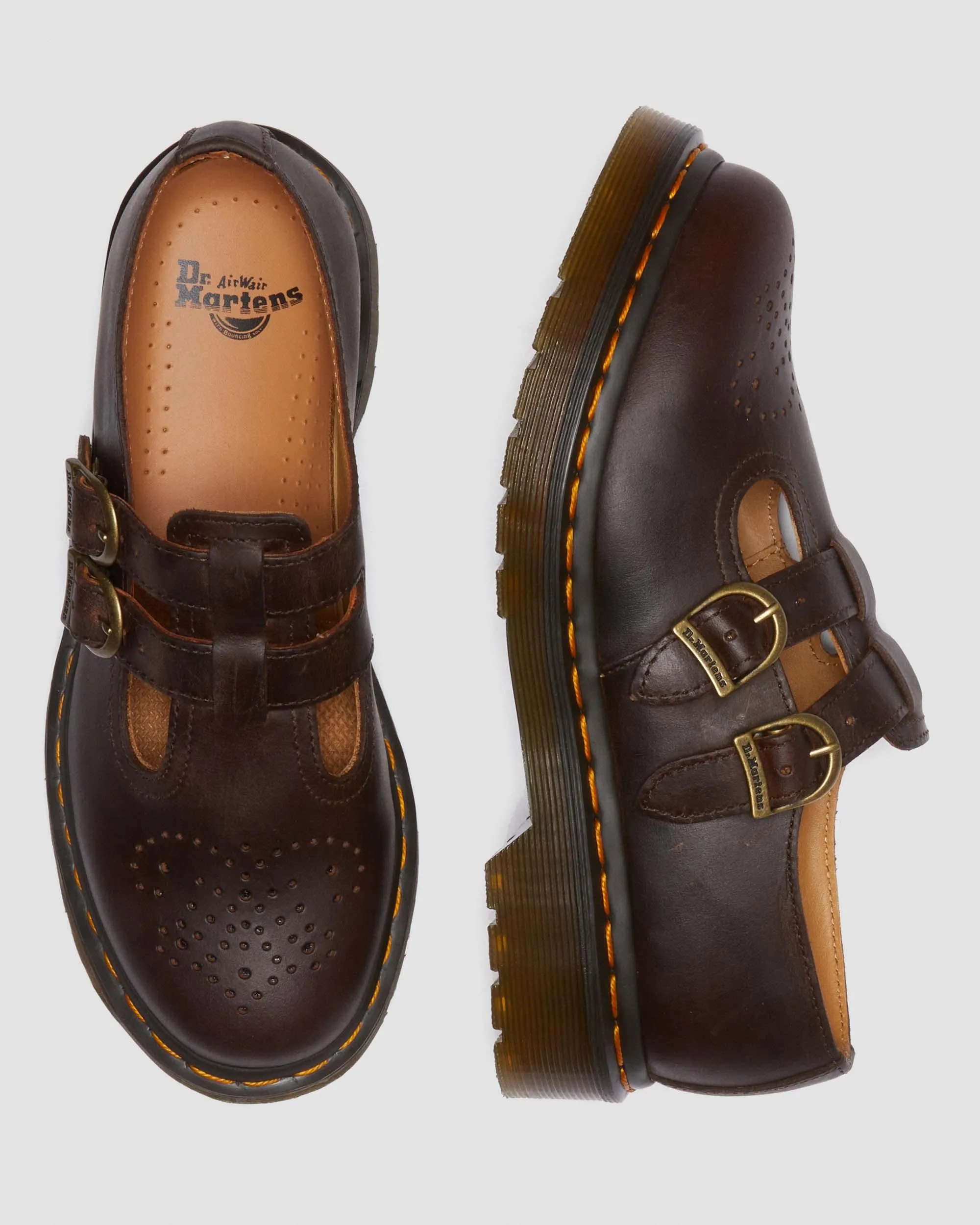 Merceditas 8056 de piel Crazy Horse