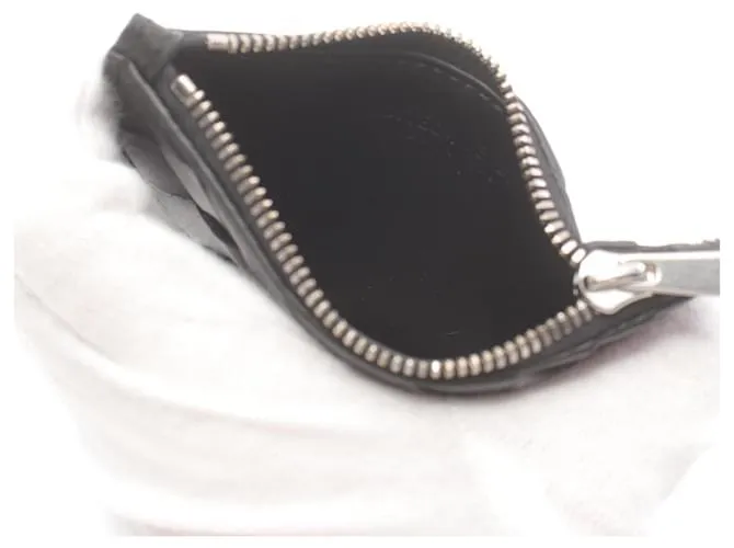 Monedero de cuero negro Bottega Veneta 