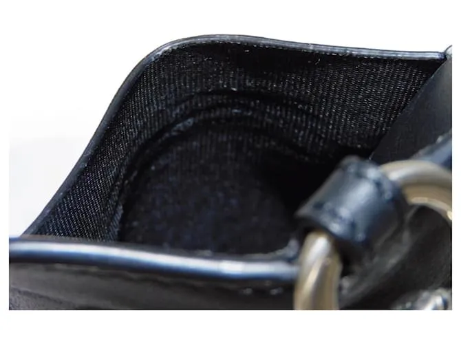 Monedero de cuero negro Fendi 