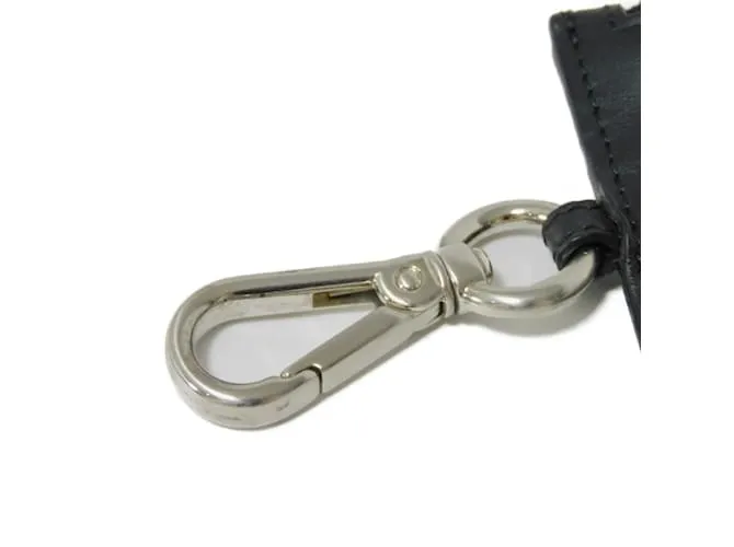 Monedero de cuero negro Fendi 