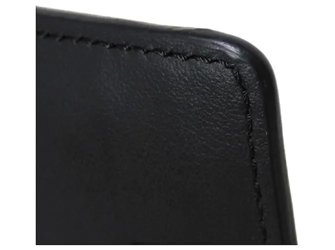 Monedero de cuero negro Fendi 