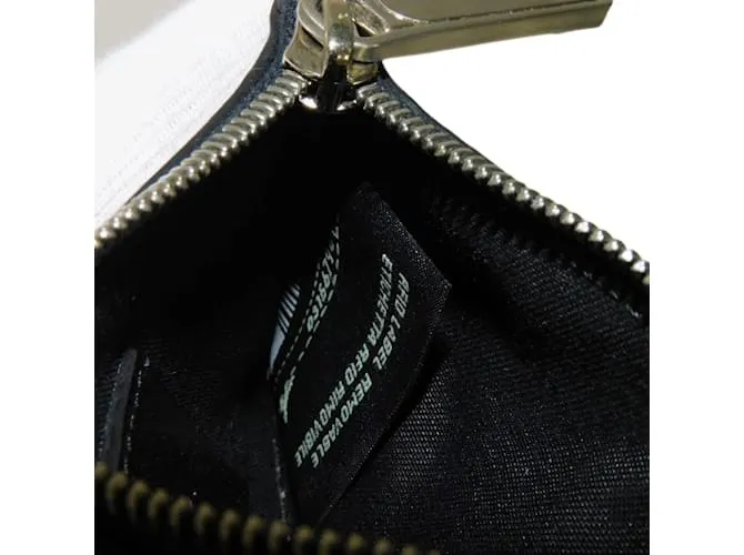 Monedero de cuero negro Fendi 