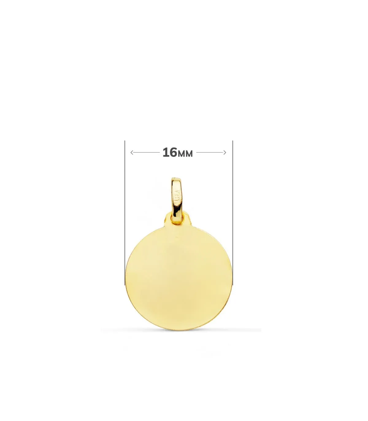 Médaille Vierge bisel 18 K
