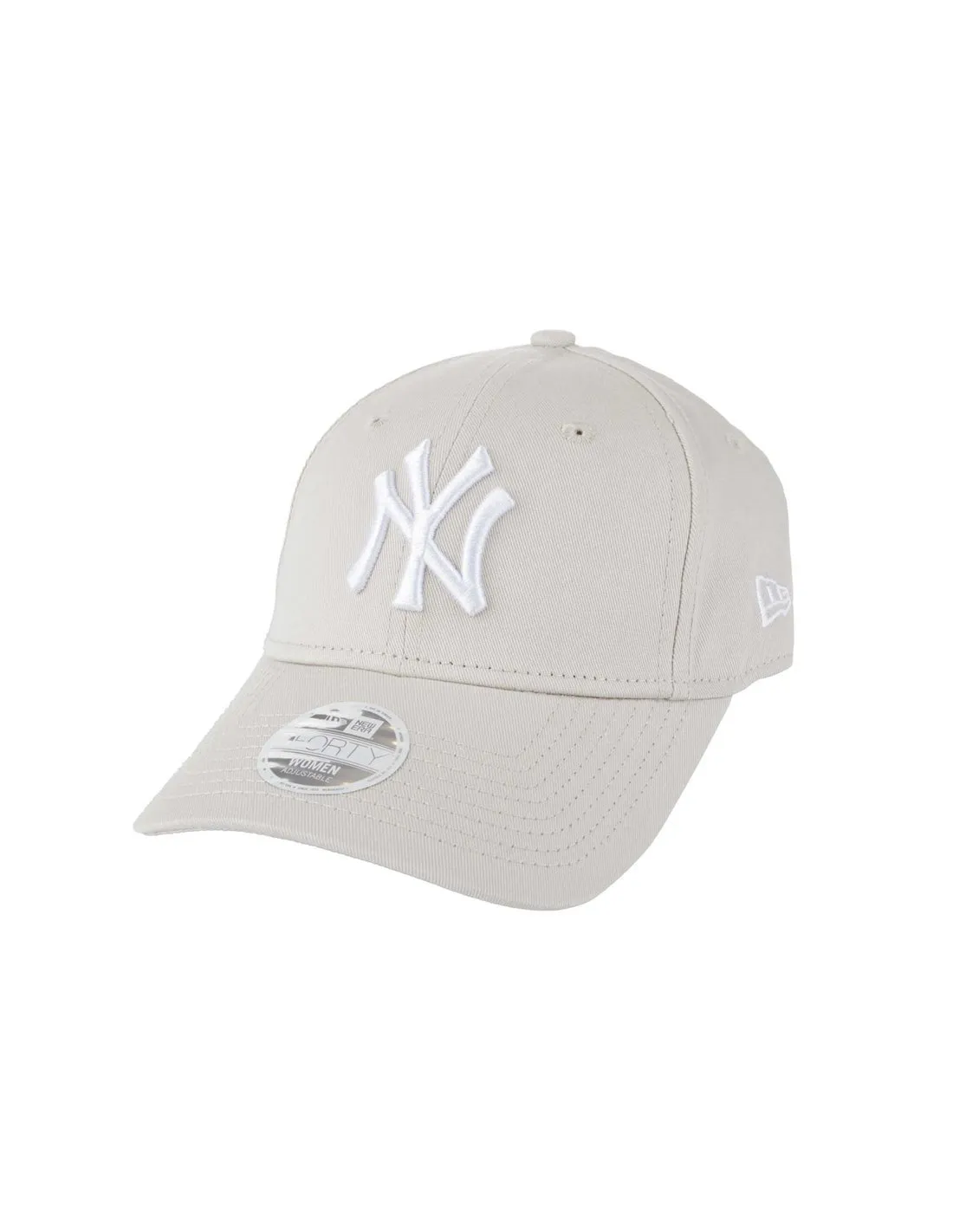 NEW ERA  GORRA BEIGE NEW YORK YANKEES LOGO 9FORTY MUJER
