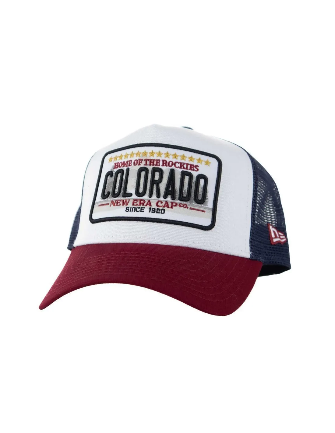 NEW ERA  GORRA BLANCO, GRANATE Y AZUL MARINO PATCH TRUCKER COLORADO 60435057