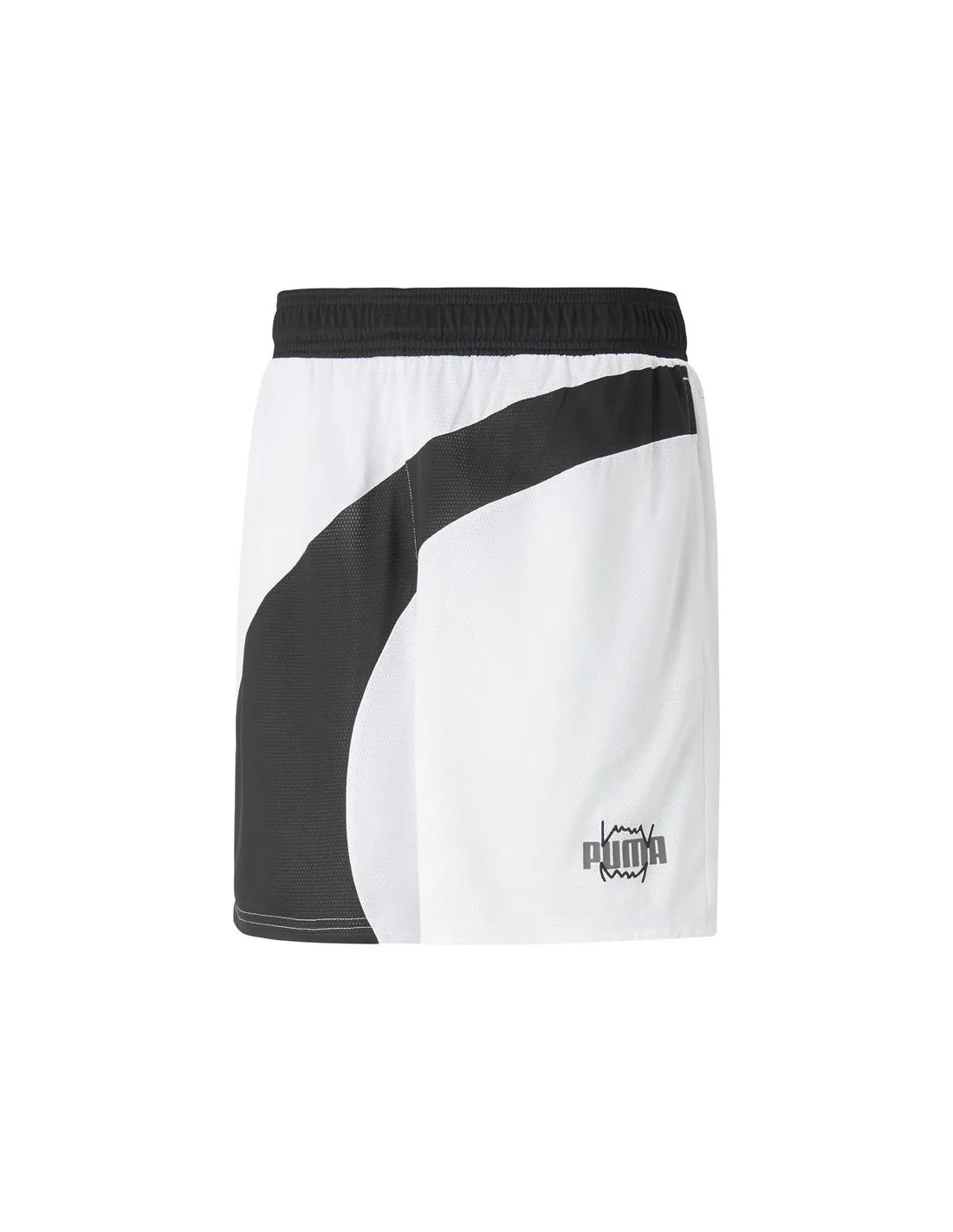 Pantalones de Baloncesto Puma Flare Hombre White