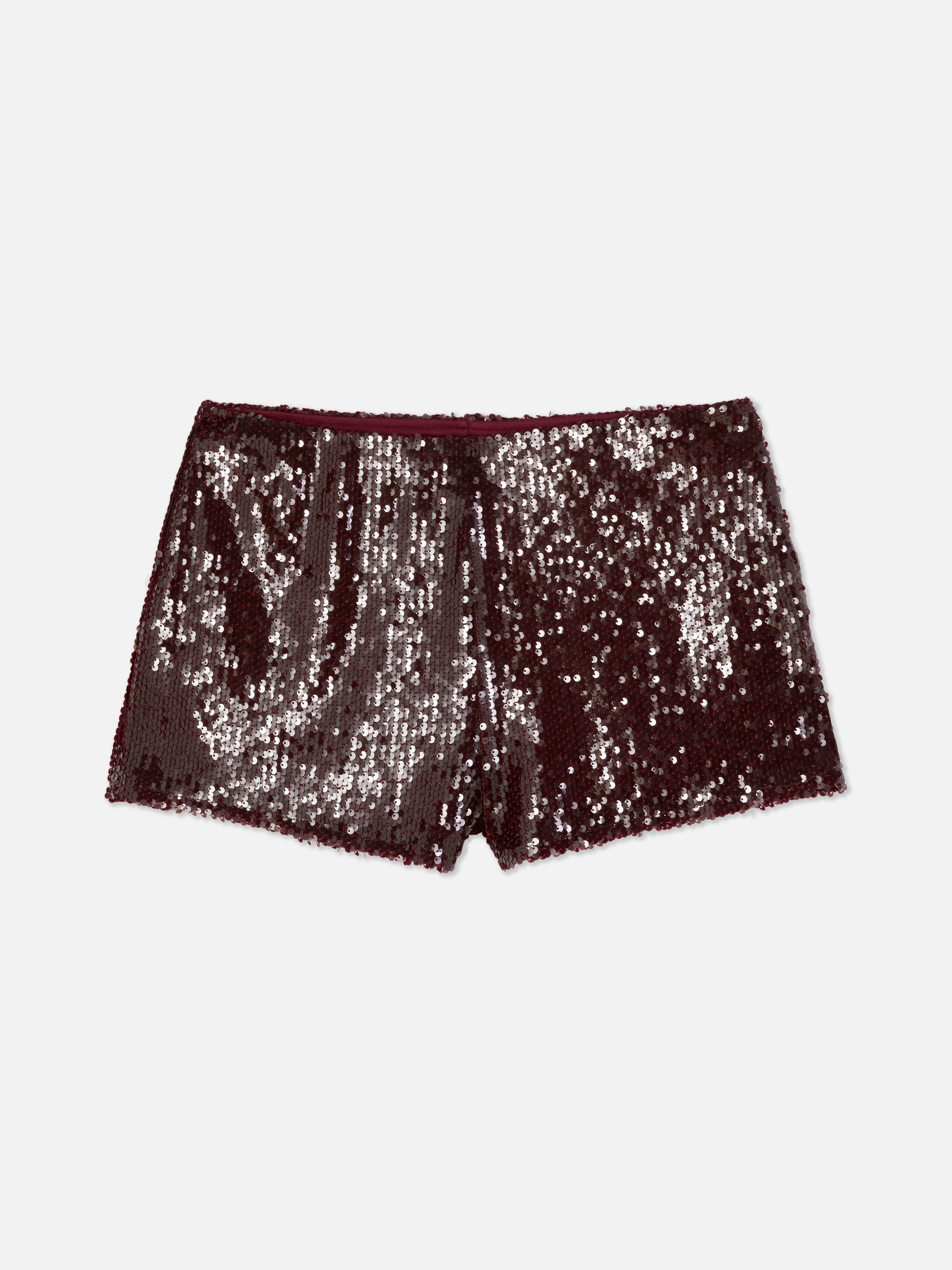 Pantalón corto con lentejuelas de Rita Ora