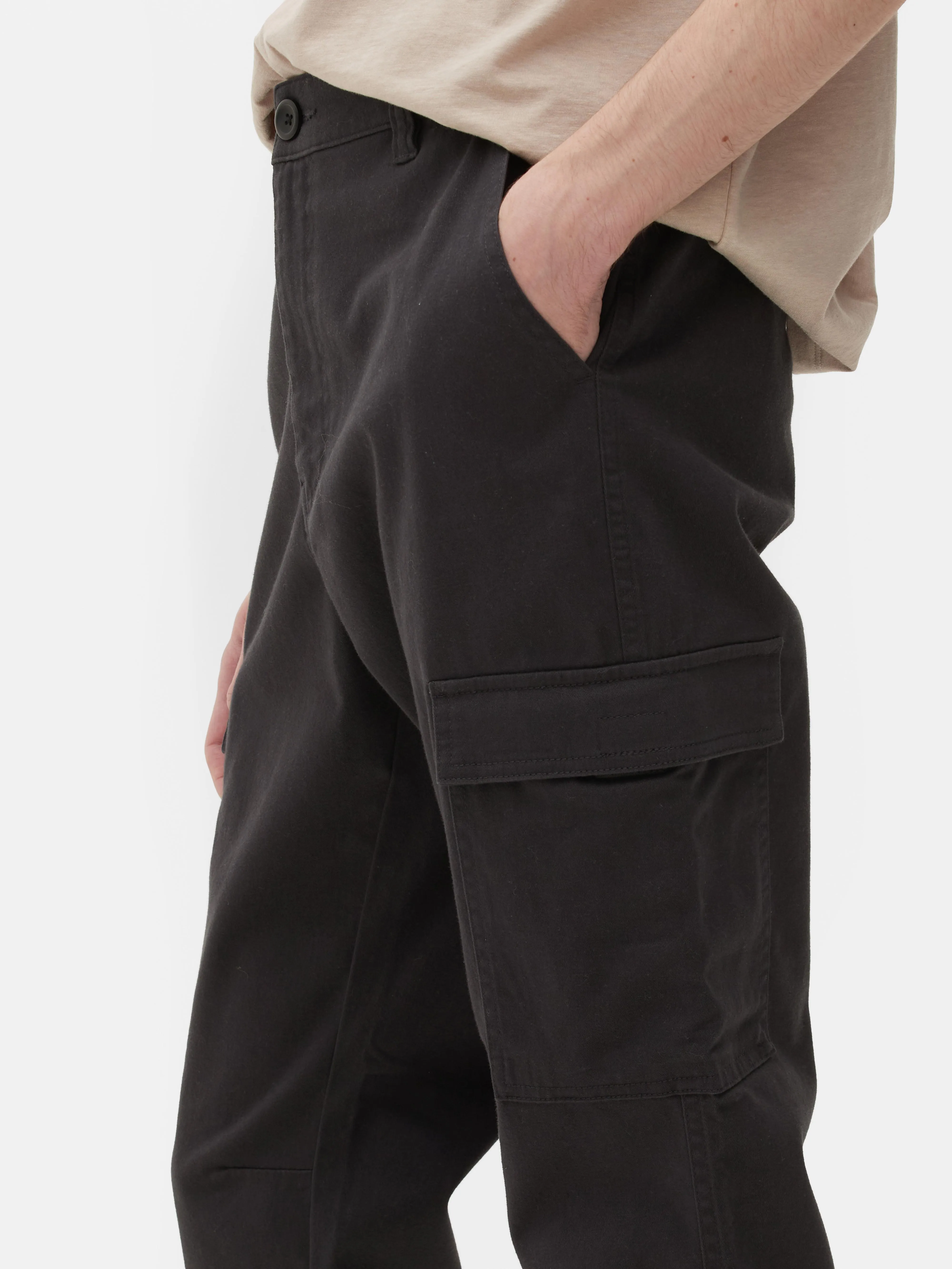 Pantalón de chándal cargo con bajos elásticos