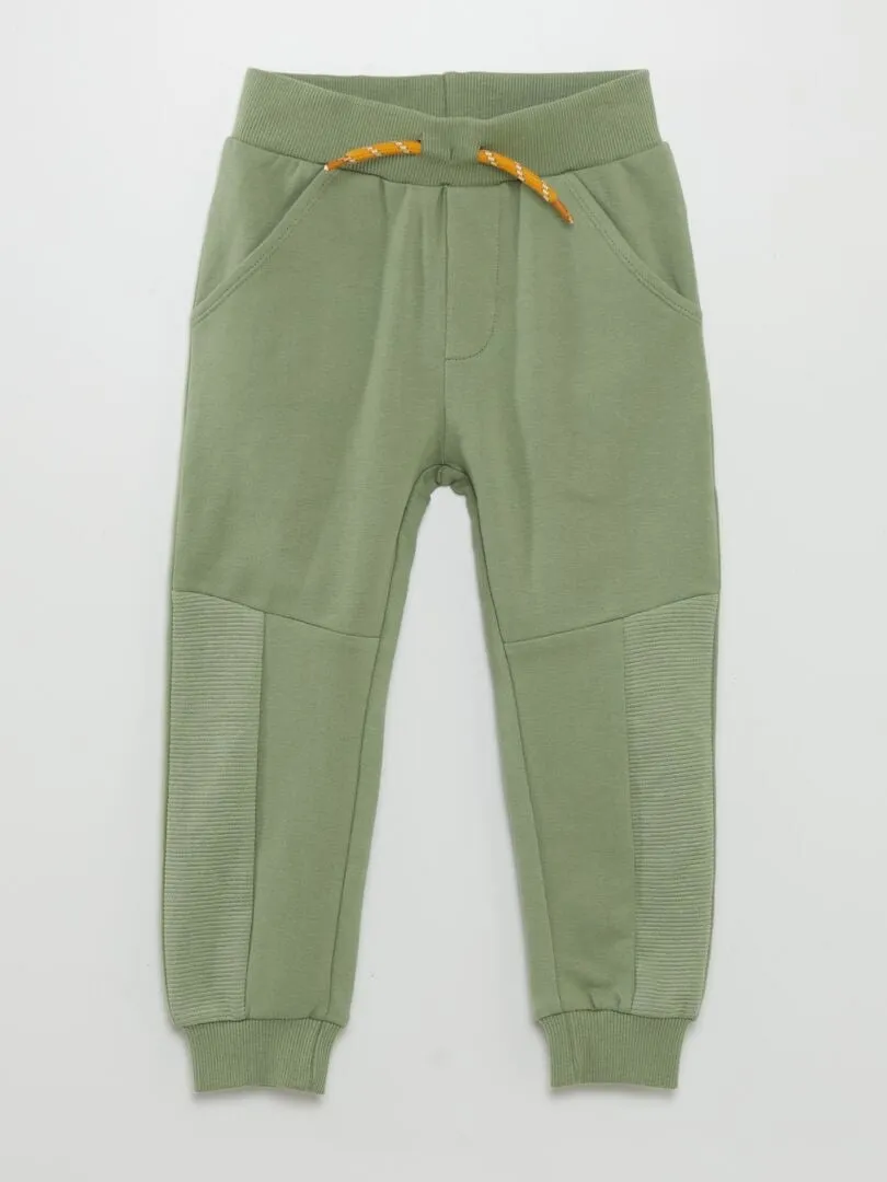 PANTALóN DE CHáNDAL CON EFECTO TEXTURIZADO  VERDE