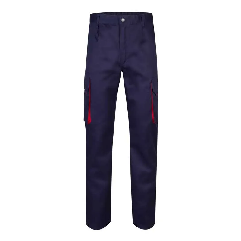 PANTALóN DE TRABAJO AZUL MARINO BICOLOR  VELILLA 103004