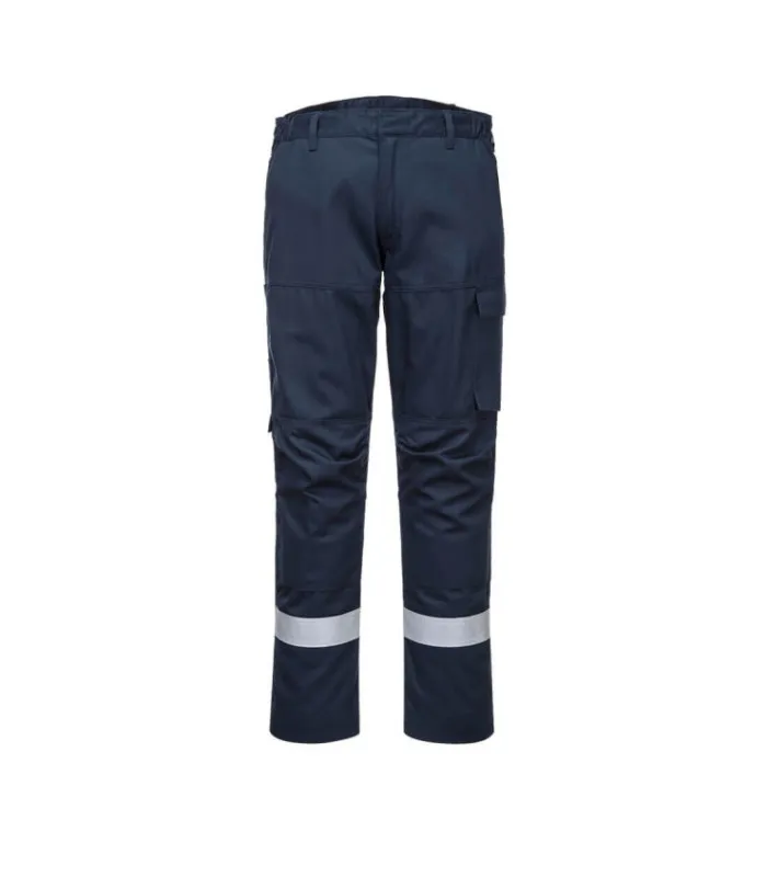 Pantalón industrias franjas reflectantes Bizflame Ultra entornos peligrosos hechura Regular PORTWEST FR66