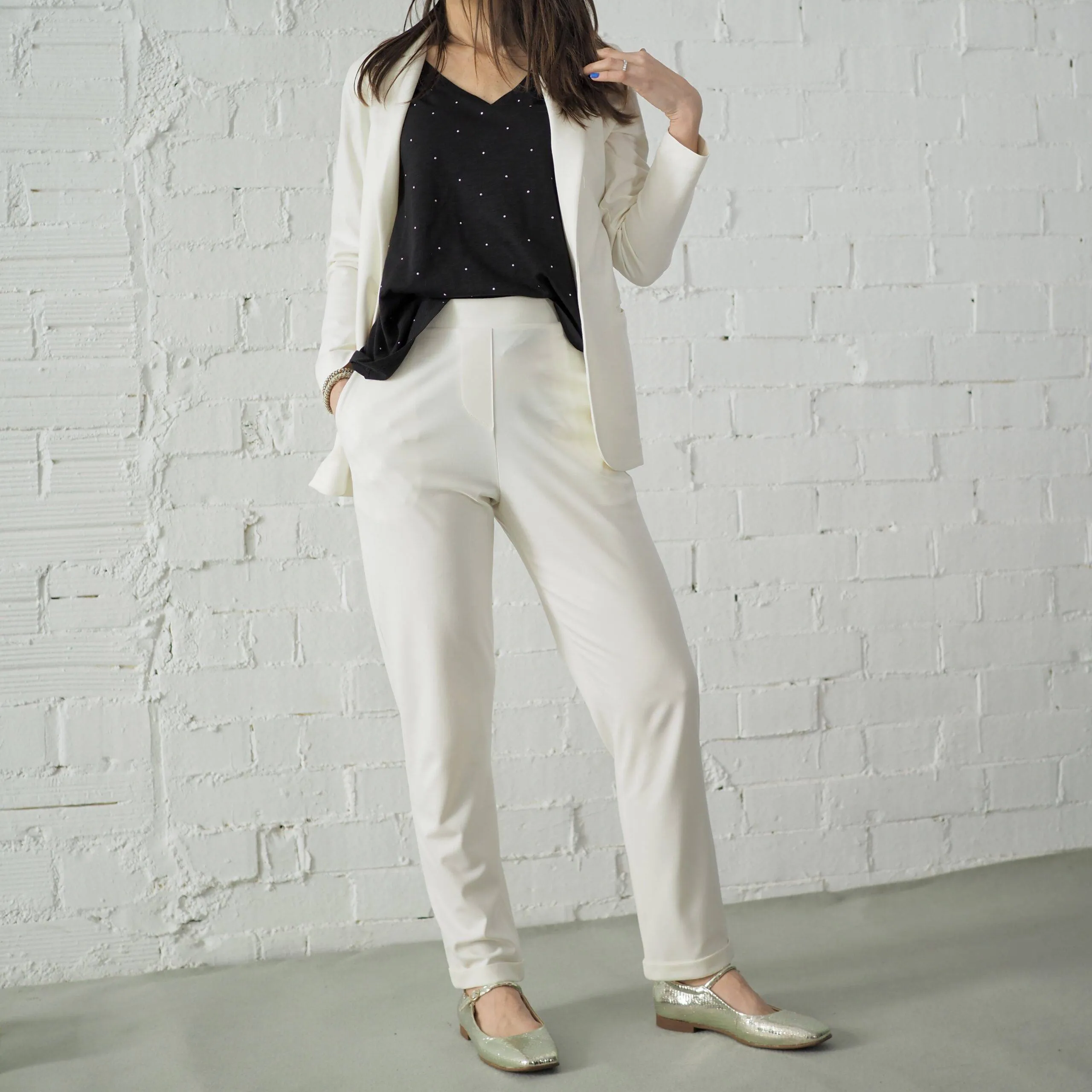 Pantalón Laia Laffaure Traje Blanco