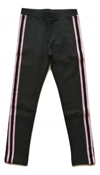 Pantalón leggings niña MONCLER junior 8H73010 negro y rosa