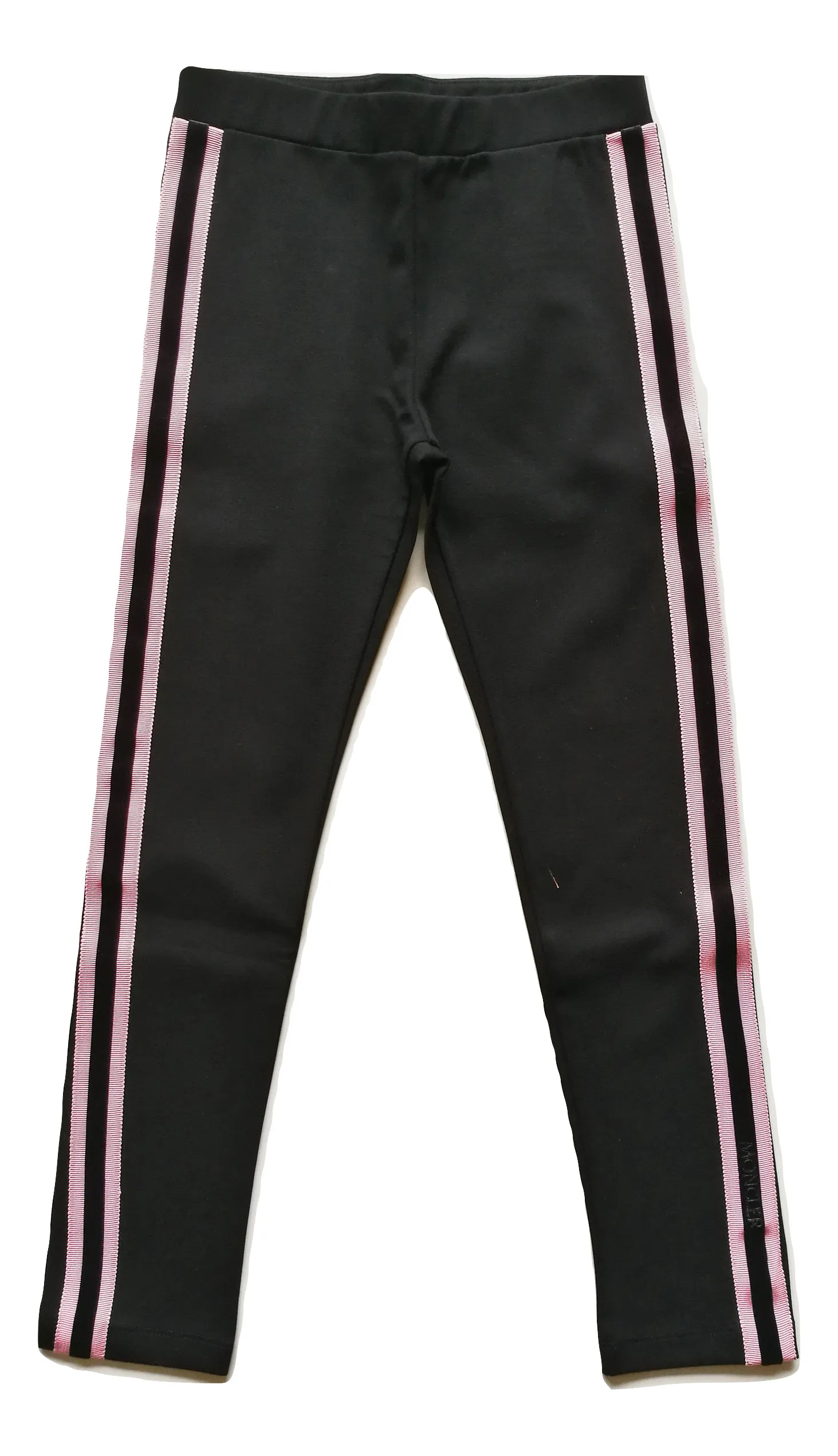 Pantalón leggings niña MONCLER junior 8H73010 negro y rosa