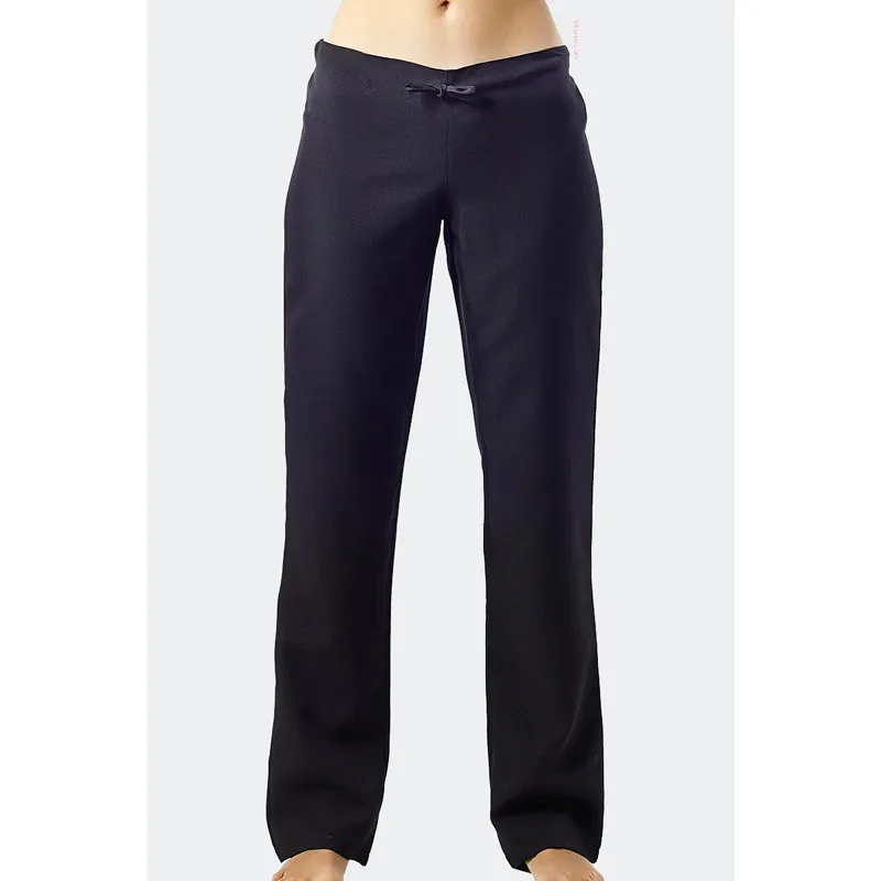PANTALóN MUJER DE POLIéSTER NEGRO CON GOMA DETRáS  LACLA