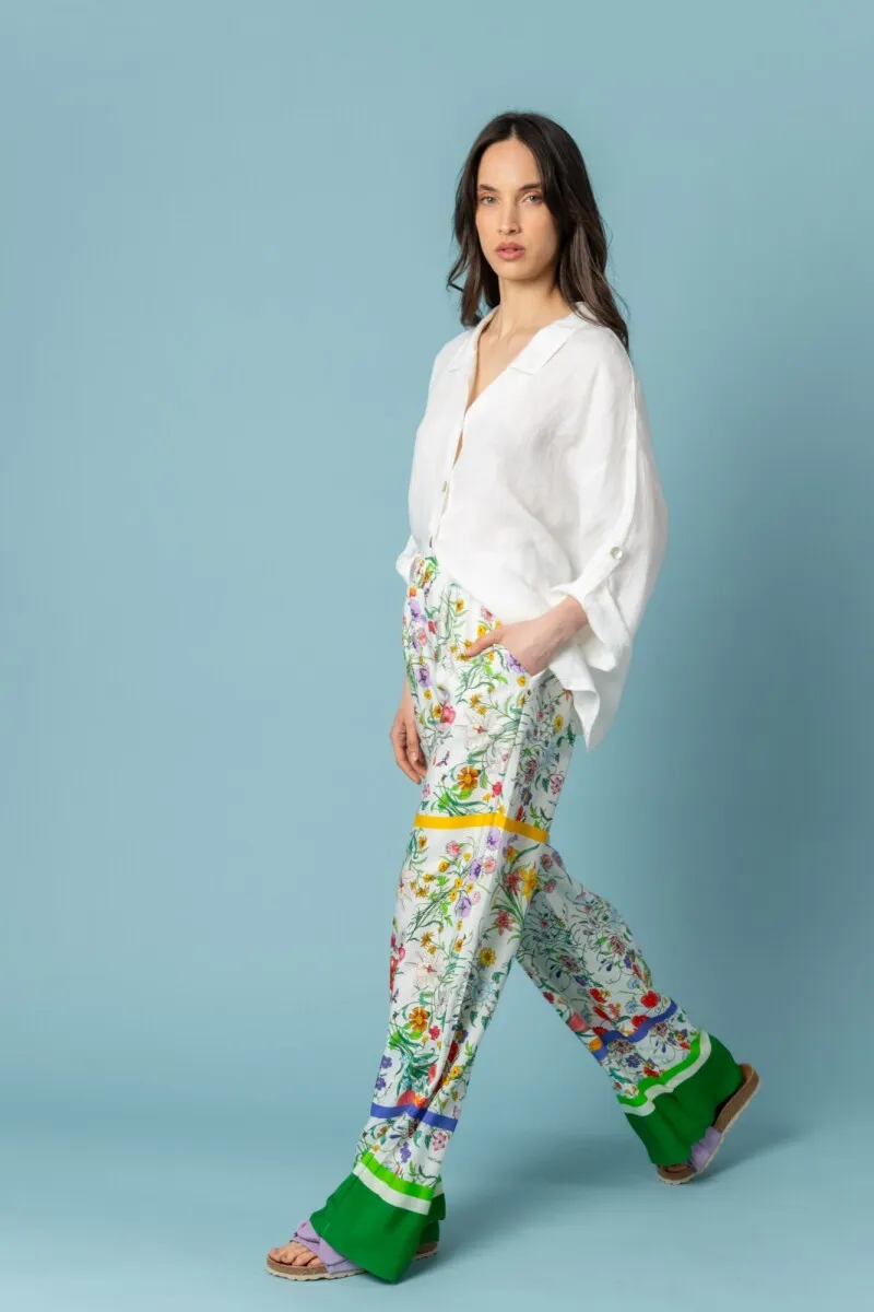 Pantalón palazzo estampado