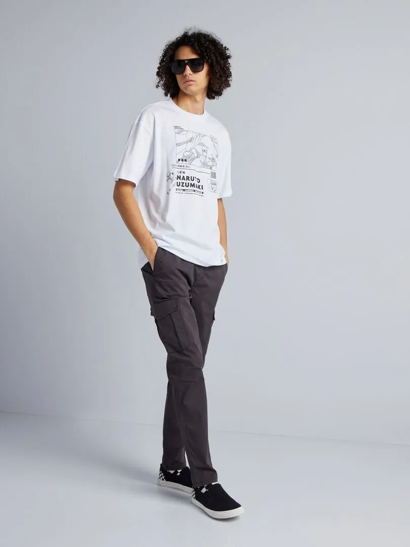 PANTALóN SLIM MULTIBOLSILLOS  NEGRO
