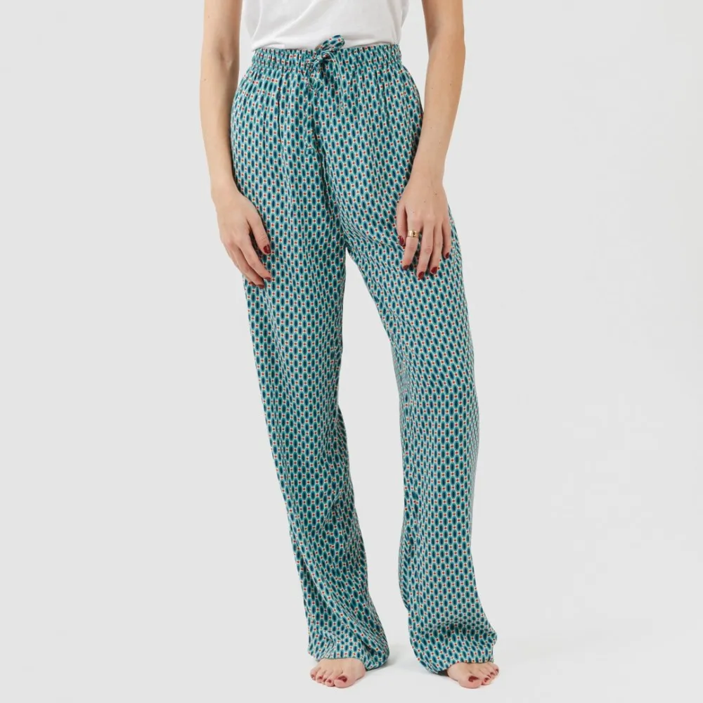 Pantalón viscosa Dueña azul