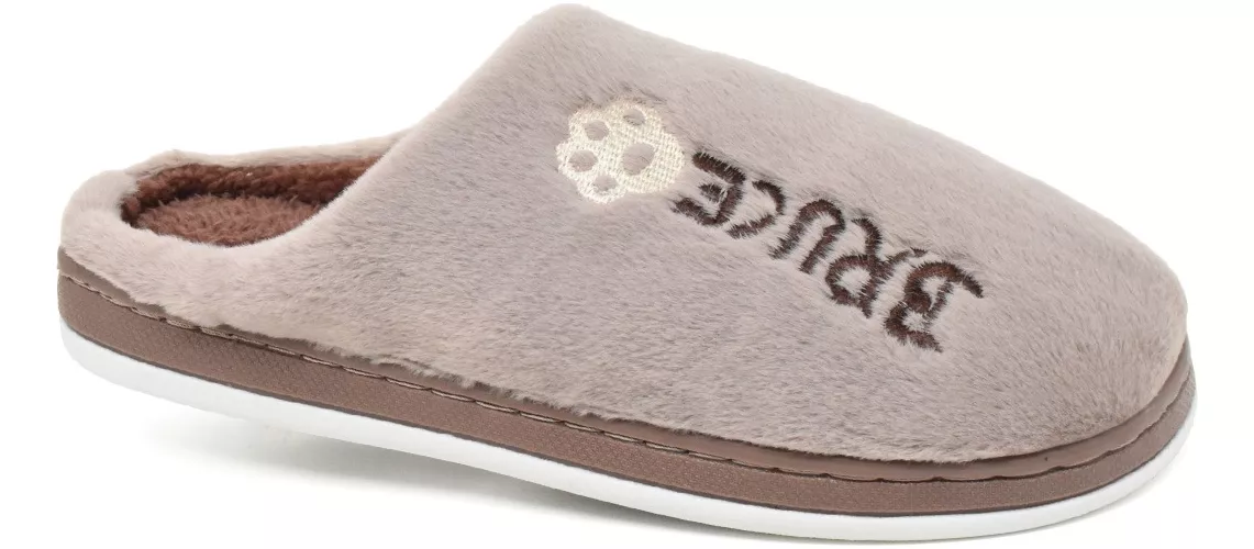 Pantufla Hombre Comoda Importada Cuero Abierta Bruce