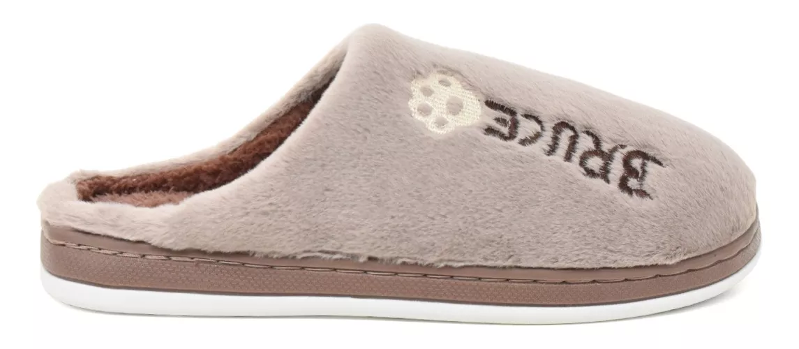 Pantufla Hombre Comoda Importada Cuero Abierta Bruce