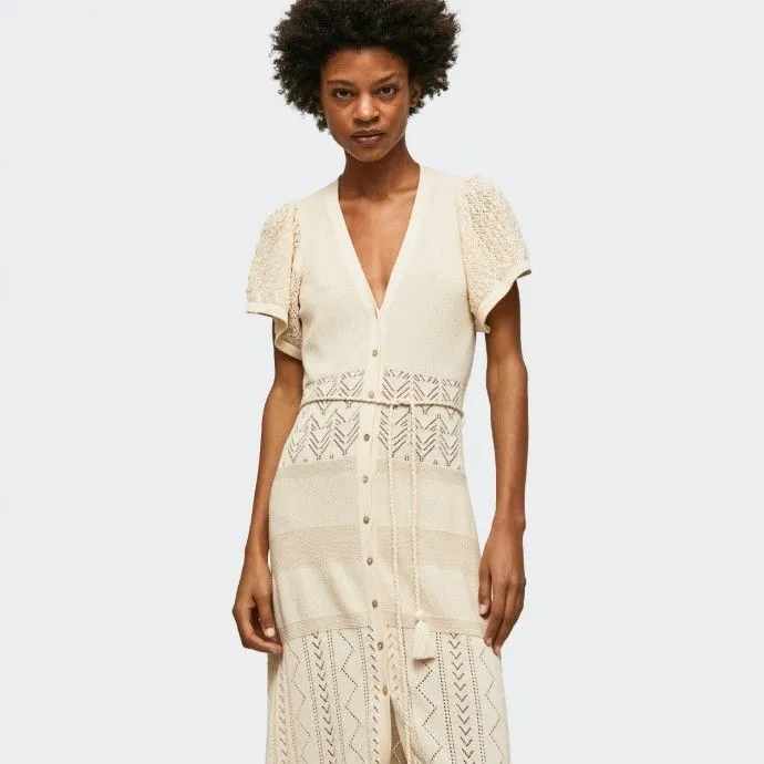 PEPE JEANS Vestido Pepe Jeans Blanco Roto
