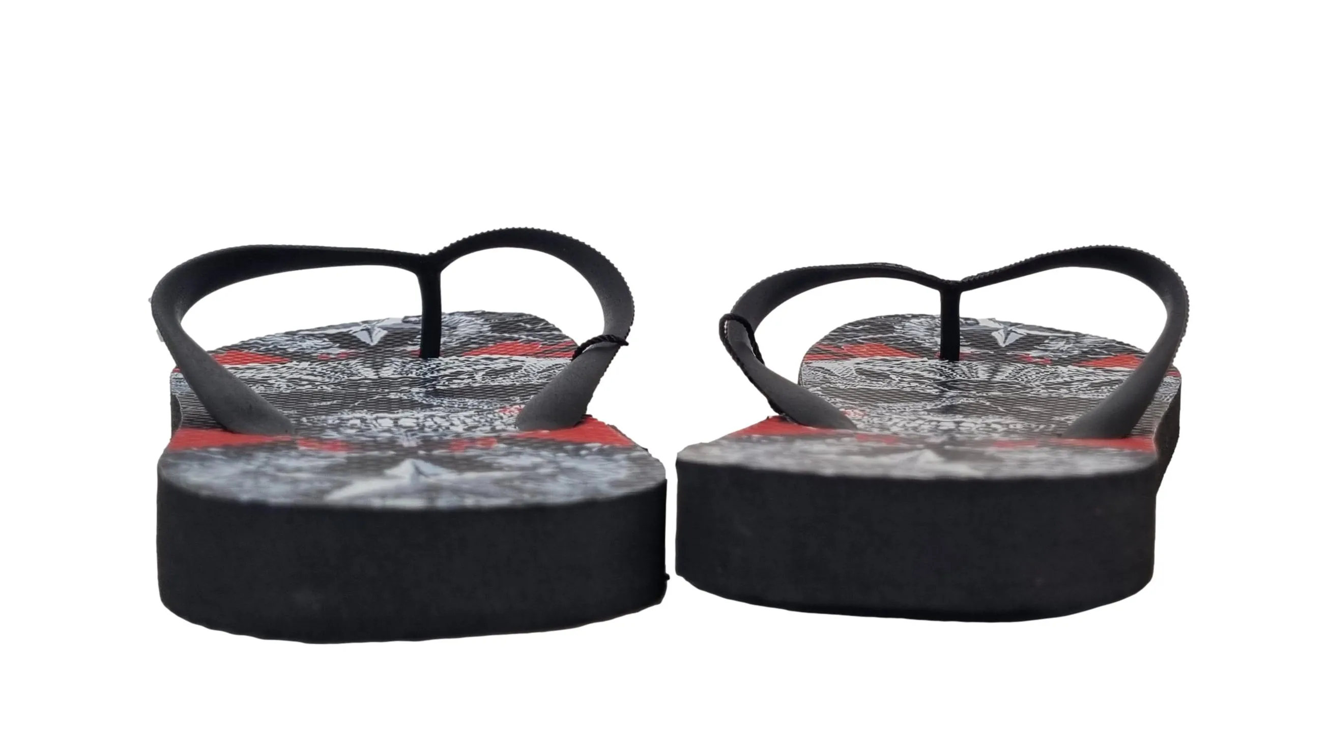 Philipp plein IMPS900 tanga de goma con calavera negra y roja para hombre