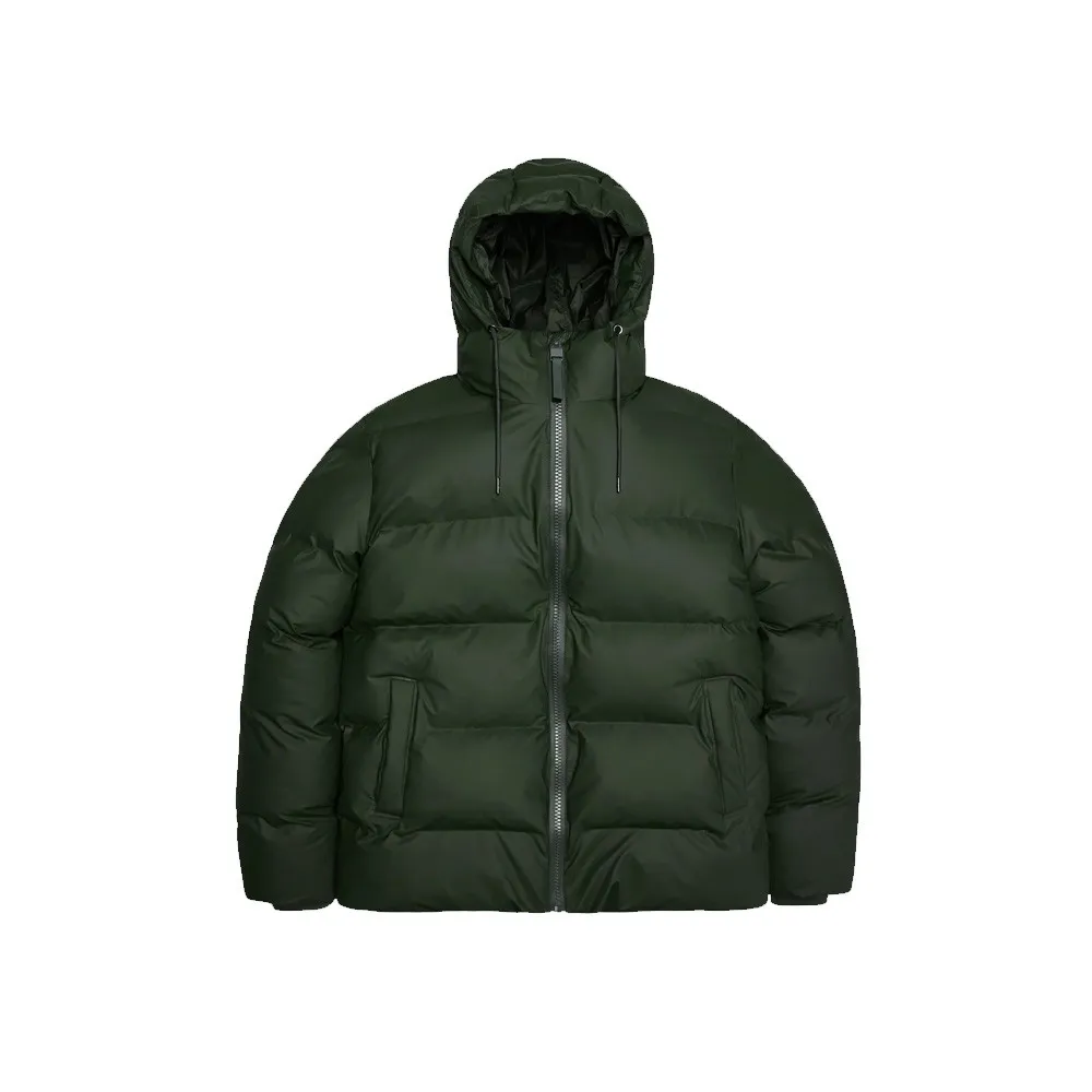 Plumón Impermeable Unisex Rains ALTA PUFFER JACKET 15120 Color Verde