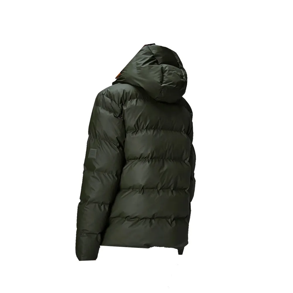 Plumón Impermeable Unisex Rains ALTA PUFFER JACKET 15120 Color Verde