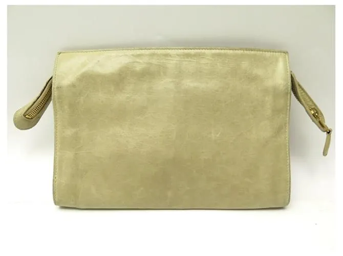POCHETTE BALENCIAGA GIANT 21 177410 EN CUERO BEIGE 