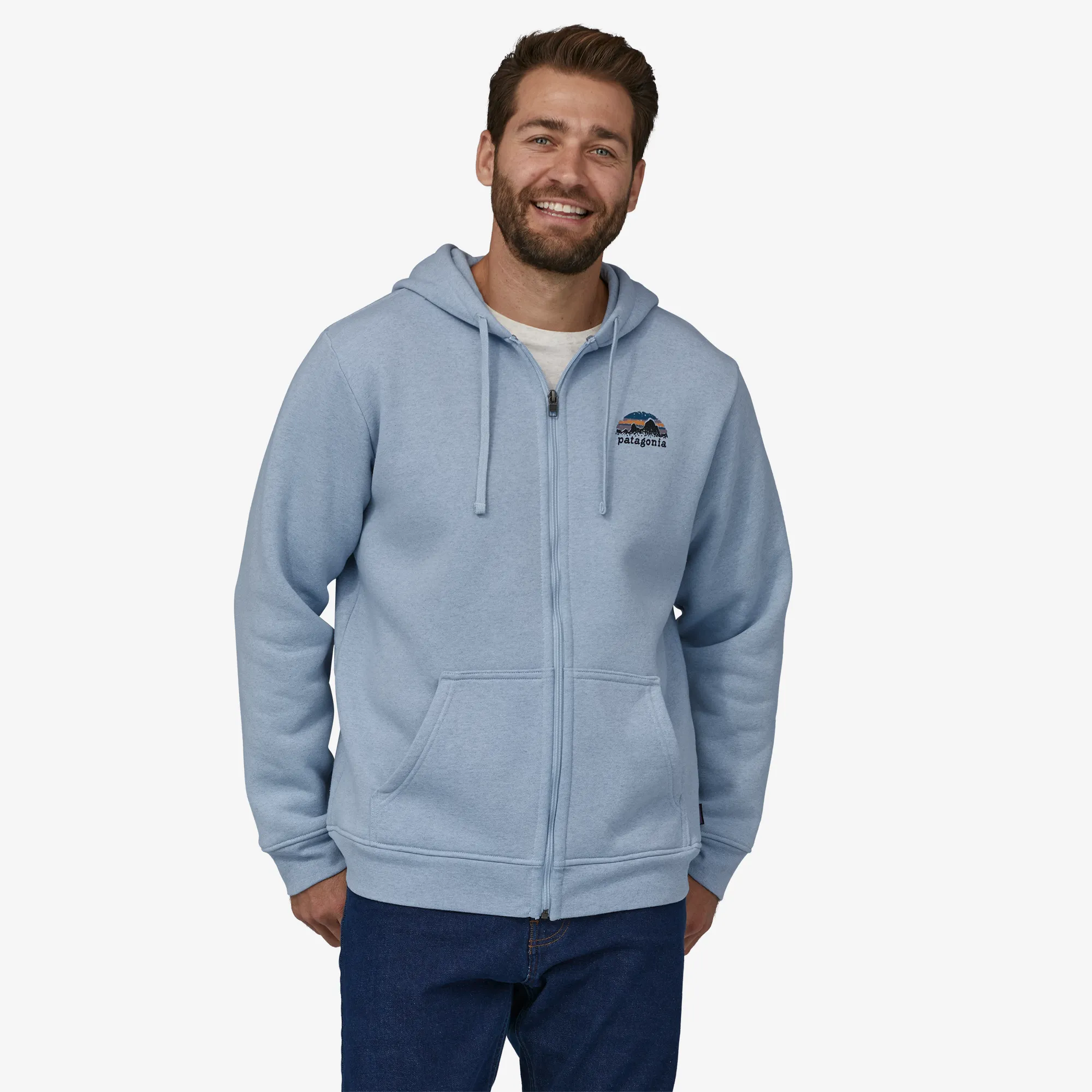 POLERóN UNISEX SKYLINE STENCIL UPRISAL FULLZIP HOODY
