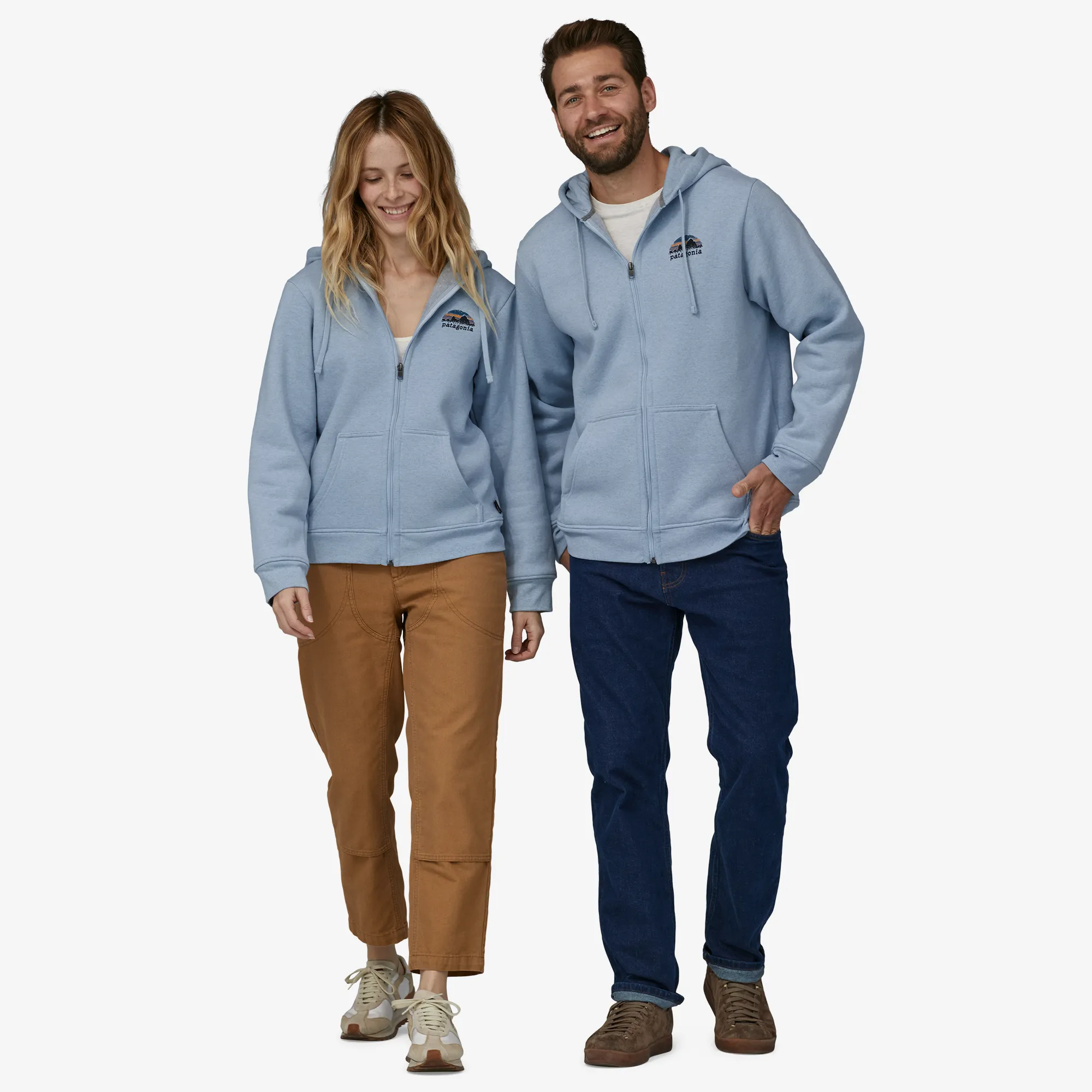 POLERóN UNISEX SKYLINE STENCIL UPRISAL FULLZIP HOODY