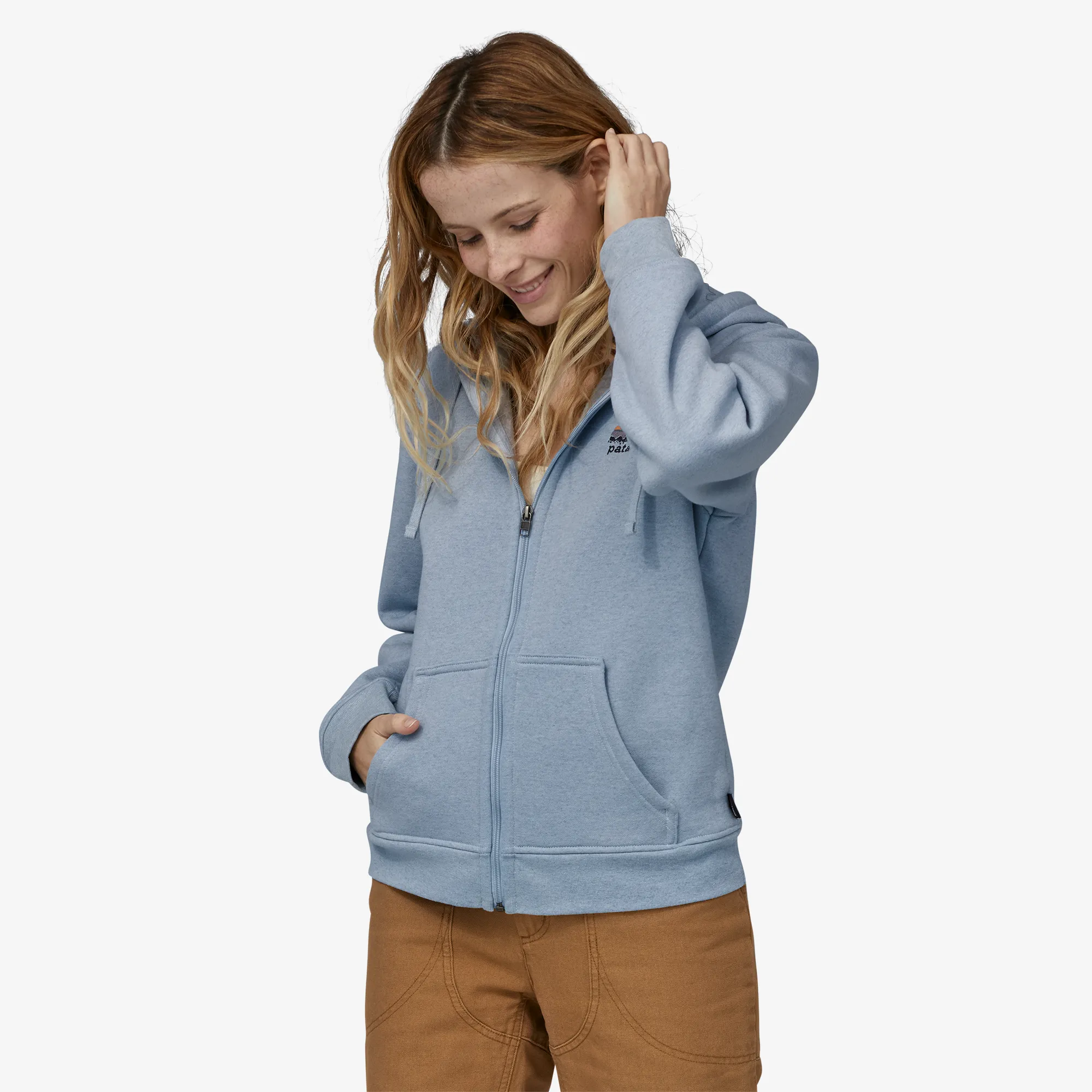 POLERóN UNISEX SKYLINE STENCIL UPRISAL FULLZIP HOODY