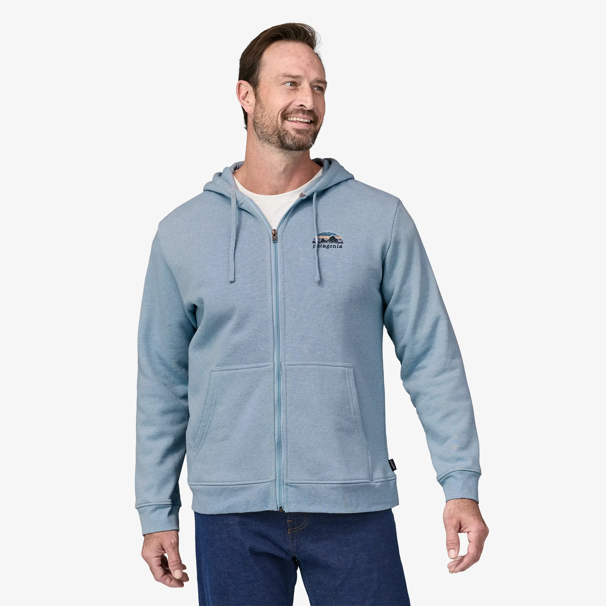 POLERóN UNISEX SKYLINE STENCIL UPRISAL FULLZIP HOODY
