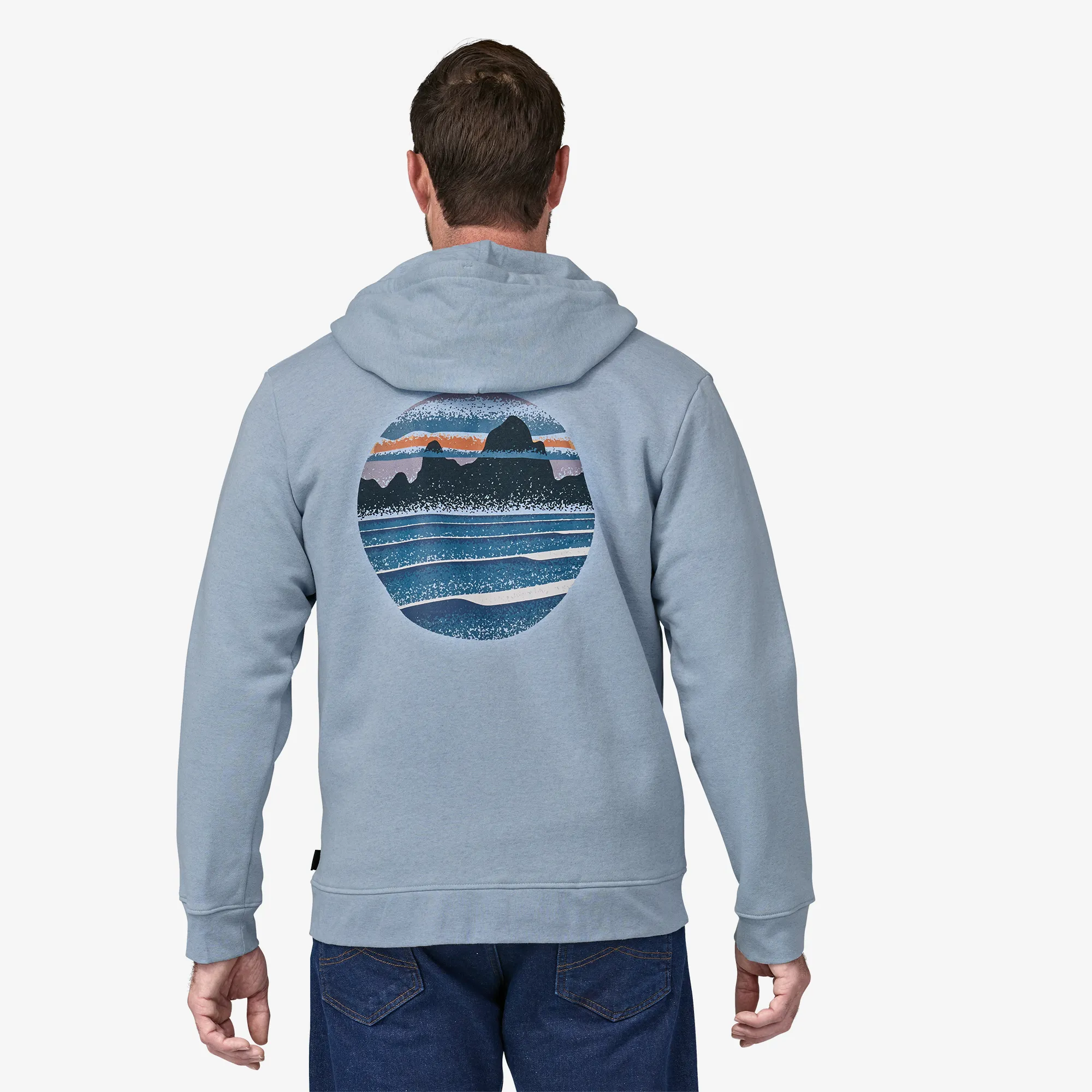 POLERóN UNISEX SKYLINE STENCIL UPRISAL FULLZIP HOODY