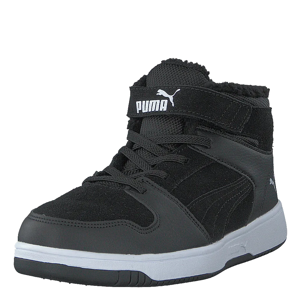 PUMA PUMA REBOUND LAYUP FUR SD V PS PUMA BLACKPUMA WHITE