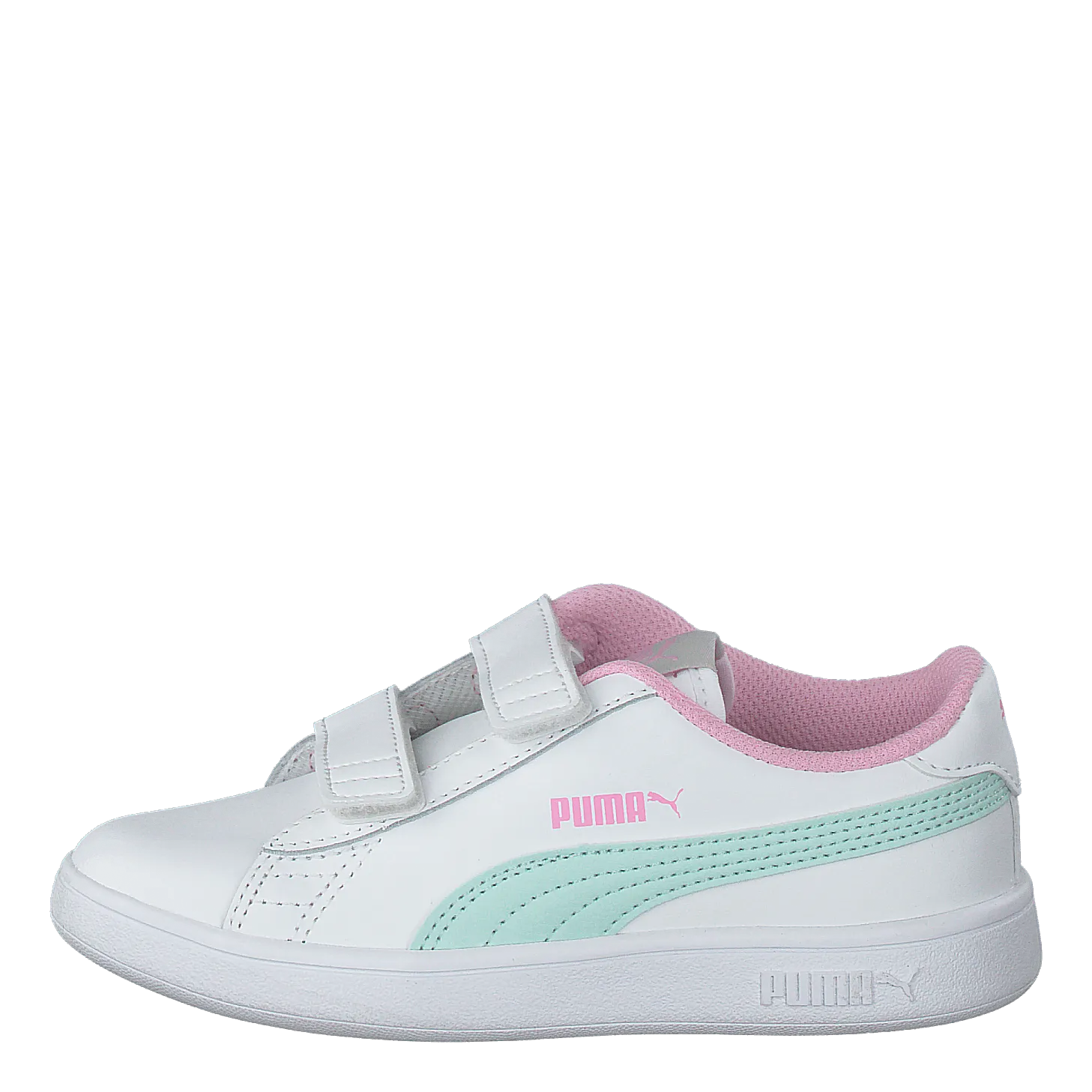 PUMA PUMA SMASH V2 L PS PUMA WHITEFAIR AQUAPALE PINK