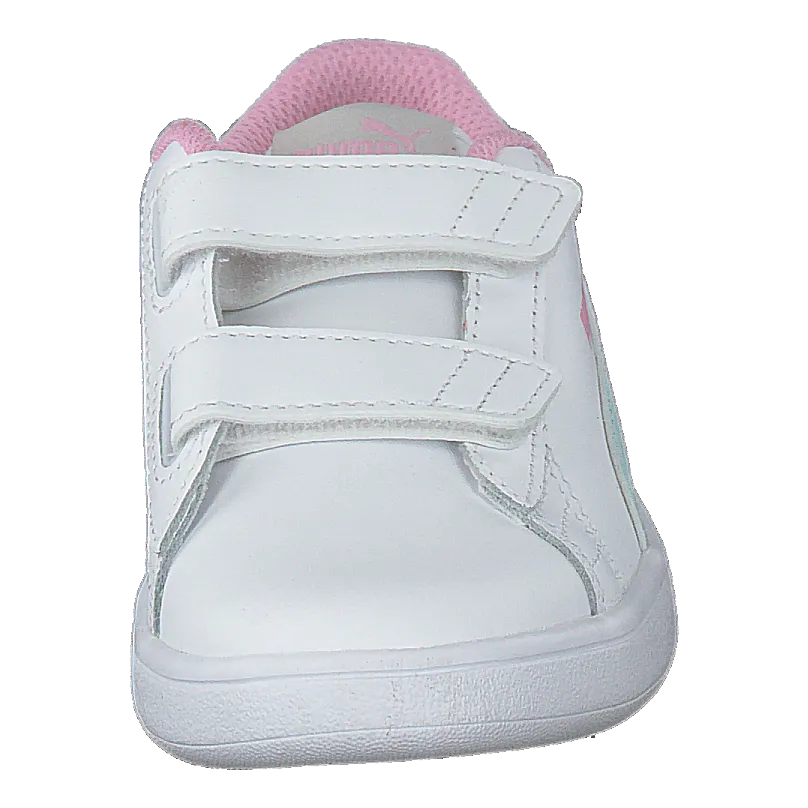 PUMA PUMA SMASH V2 L PS PUMA WHITEFAIR AQUAPALE PINK